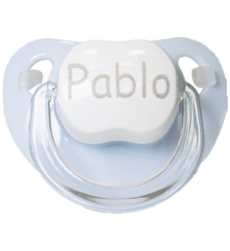 Chupete personalizado azul