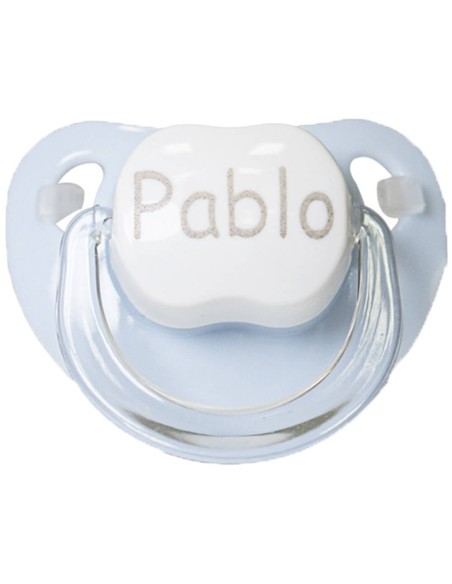 Chupete personalizado azul