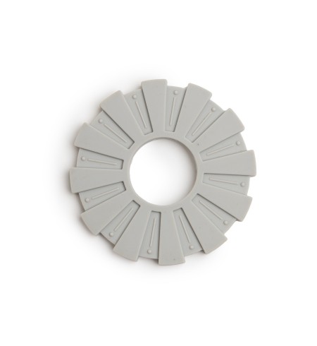 Regalo para bebé ecológico y orgánico con 2 Muselinas, mordedor y chupetero azul