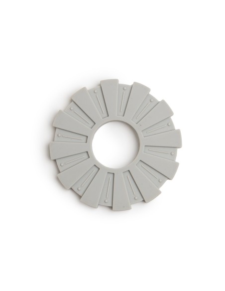 Regalo para bebé ecológico y orgánico con 2 Muselinas, mordedor y chupetero azul