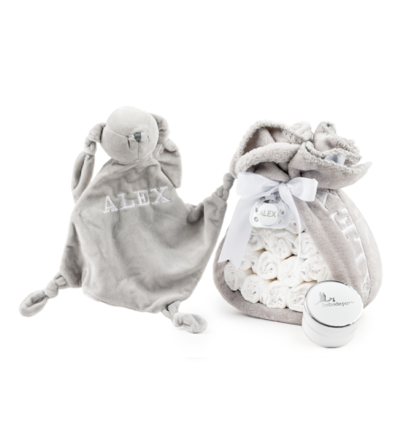 🎁 Windeltorte + Doudou🍼 | Geschenk für Neugeborene