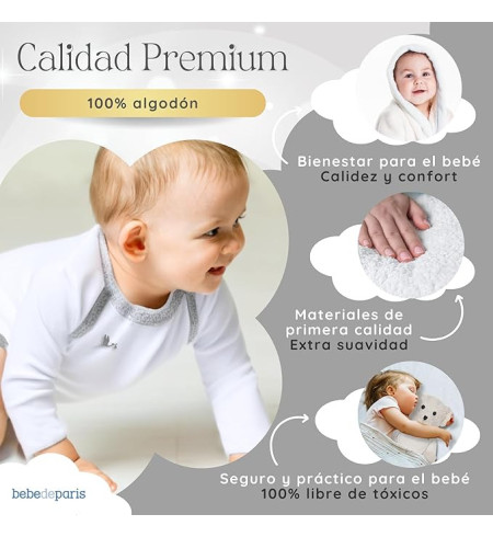 Baby-Geschenkkorb mit Besticktem Bademantel | Persönliches Geschenk – Bebedeparis.com