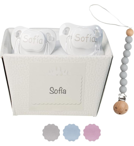 🎁 Personalisierte Baby-Schnuller mit Namen in exklusiver Geschenkbox