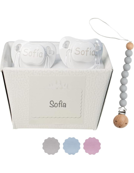 🎁 Personalisierte Baby-Schnuller mit Namen in exklusiver Geschenkbox
