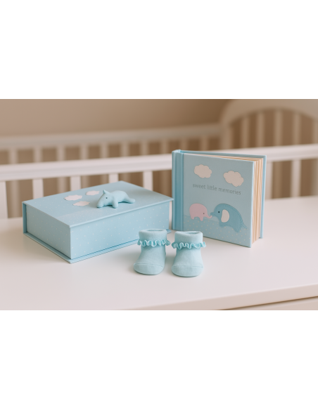 Elefanten-Babygeschenkset | Niedlich & Nützlich für Neugeborene – Bebedeparis.com