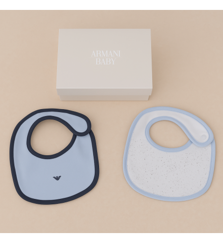 Armani Baby Lätzchen-Set (3 Stück) | Edles Geschenk zur Geburt