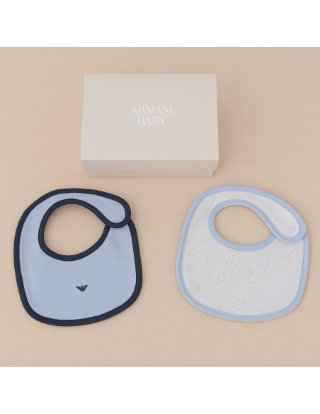 Armani Baby Lätzchen-Set (3 Stück) | Edles Geschenk zur Geburt