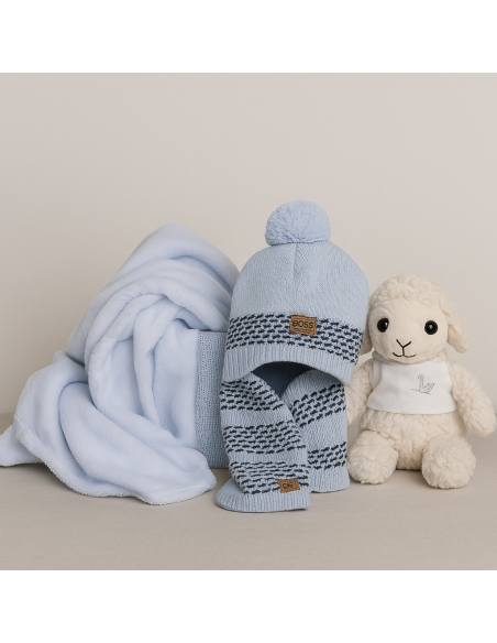 Hugo Boss Set: Mütze & Schal für Babys | Warm & stilvoll im Winter