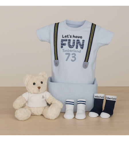 Timberland Babygeschenkkorb – Dandy | Stilvolles Geschenk zur Geburt