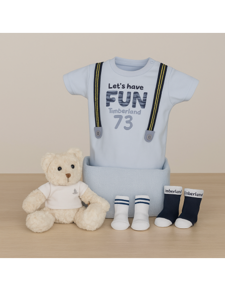 Timberland Babygeschenkkorb – Dandy | Stilvolles Geschenk zur Geburt