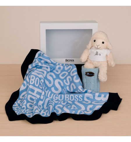 Hugo Boss Baby Decke Set | Luxuriöses Geschenk für Babys – Bebedeparis.com