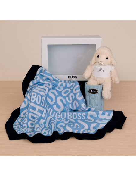 Hugo Boss Baby Decke Set | Luxuriöses Geschenk für Babys – Bebedeparis.com