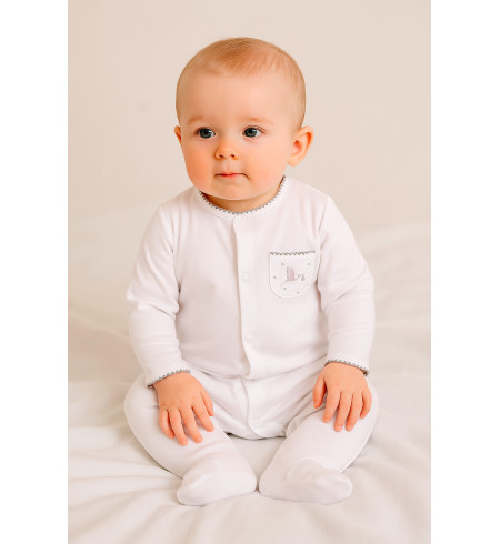 Klassischer Baby-Geschenkkorb Traumhaft | Luxus Geschenk zur Geburt – Bebedeparis.com