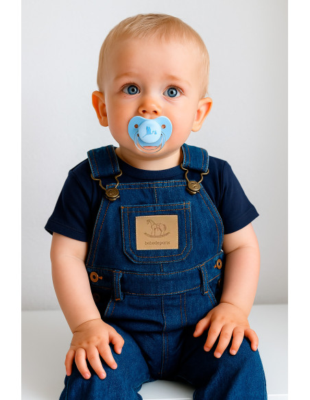 Baby Jeans-Latzhose | Bequeme & Stylische Babykleidung – Bebedeparis.com