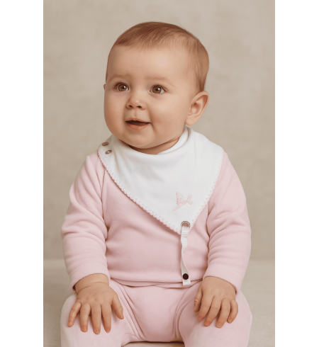 Geschenkset bestickte Lätzchen mit Namen | Persönliches Babygeschenk