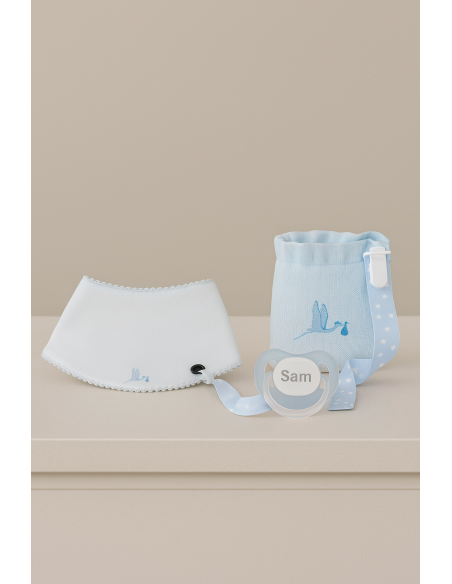 Schnuller- und Bandana-Set für Babys | Praktisches Geschenk zur Geburt