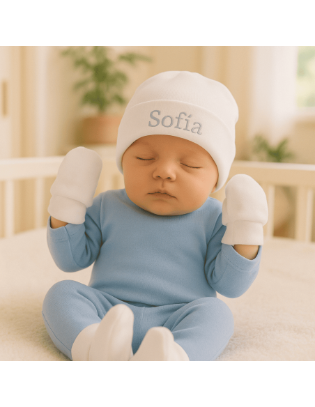 Klassischer Baby-Geschenkkorb Traumhaft | Luxus Geschenk zur Geburt – Bebedeparis.com