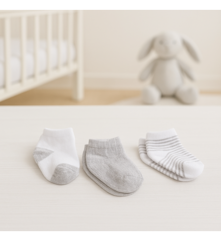 Baby Söckchen Set | Weich, Bequem & Perfekt als Geschenk – Bebedeparis.com
