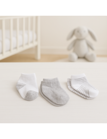Baby Söckchen Set | Weich, Bequem & Perfekt als Geschenk – Bebedeparis.com