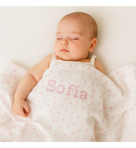 Windelbonbon mit personalisierter Musselin