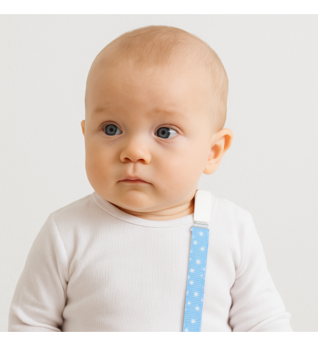 Pack Doudou und 2 personalisierte Schnuller mit dem Namen des Babys und Schnullerhalter