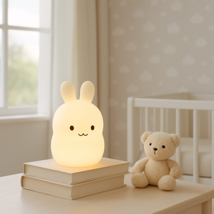Nachtlicht + Teddybär + personalisiertes Doudou und bestickte Decke mit Babynamen 2