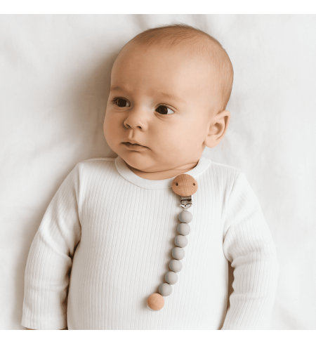 🎁 Set Schnuller personalizado + Schnullerhalter 🍼 | Einzigartiges Geschenk für Babys