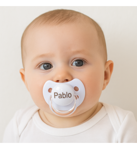 🎁 Set Schnuller personalizado + Schnullerhalter 🍼 | Einzigartiges Geschenk für Babys