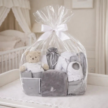 Klassischer Baby-Geschenkkorb Traumhaft | Luxus Geschenk zur Geburt – Bebedeparis.com 2