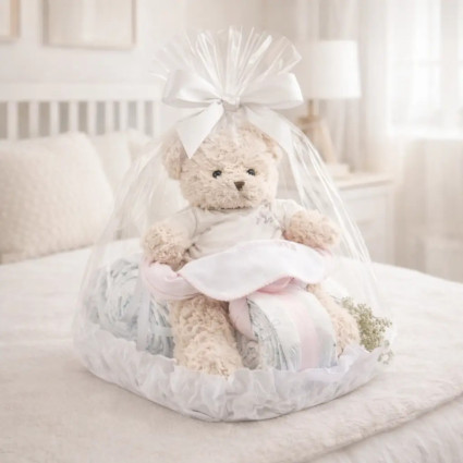 Windeltorte Motorrad mit Biker-Bär | Originelles Babygeschenk – Bebedeparis.com