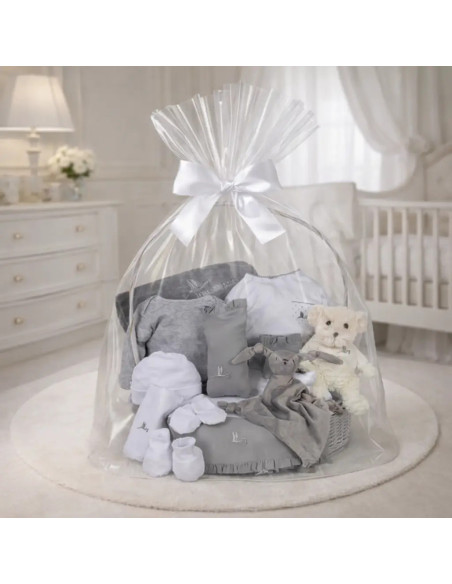 Vollständiger Serenity Babykorb | Natürlich, Elegant & Personalisiert – Bebedeparis.com