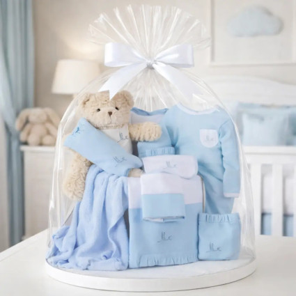 Klassisches Babygeschenkset | Personalisiertes Premium-Geschenk – Bebedeparis.com 2