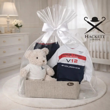 Hackett Aston Martin Babykorb | Exklusives & Sportliches Geschenk – Bebedeparis.com