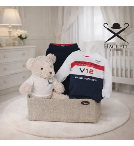 Hackett Aston Martin Babykorb | Exklusives & Sportliches Geschenk – Bebedeparis.com