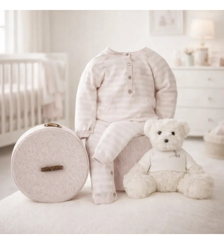 Happy Streifen Babykorb | Fröhlich, Praktisch & Personalisiert – Bebedeparis.com