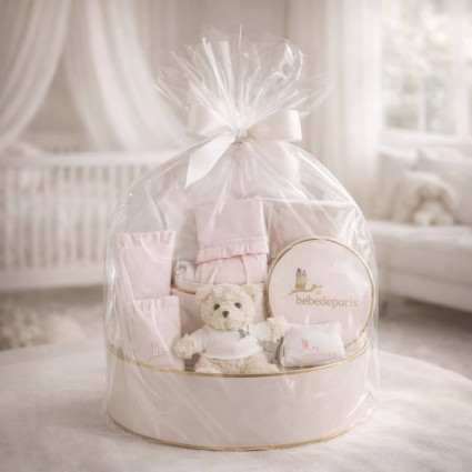 Lovely Babykorb | Weiches & Elegantes Geschenk für Neugeborene – Bebedeparis.com