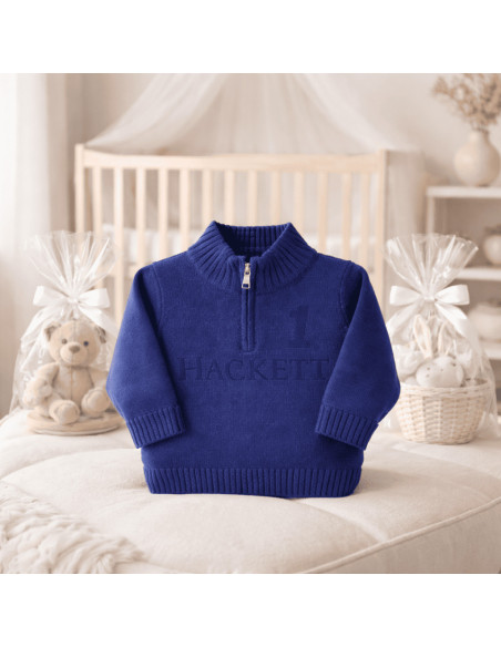 Hackett Baby Strickjacke mit Reißverschluss | Britischer Stil für Kinder