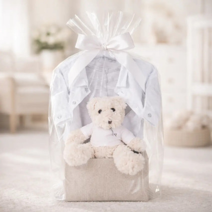 Vintage Geschenkset Hugo Boss für Babys | Exklusiver Geburtskorb