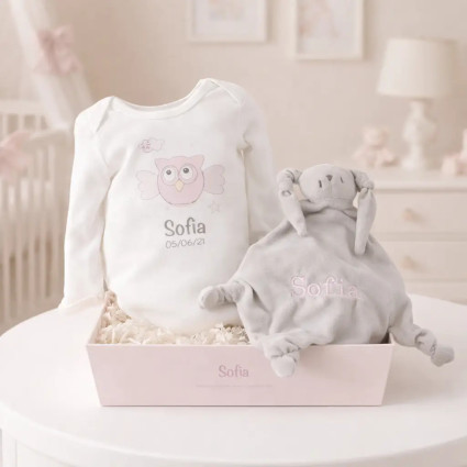 Personalisiertes Geschenk: Body und personalisiertes Doudou 2