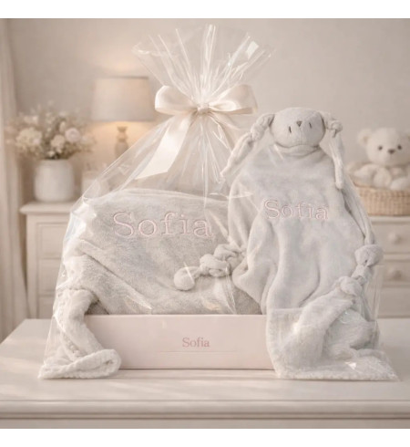 Personalisiertes Geschenk: Decke und personalisiertes Doudou