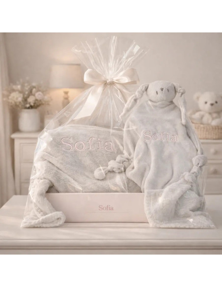 Personalisiertes Geschenk: Decke und personalisiertes Doudou