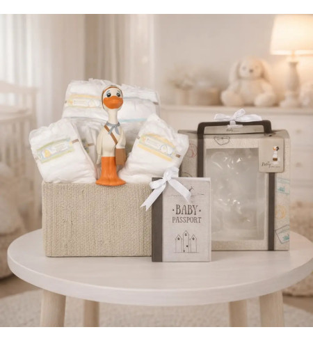 Windeltorte mit Beißring Nicky | Nützliches & süßes Geschenk zur Geburt