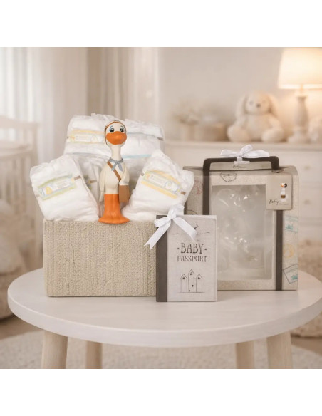 Windeltorte mit Beißring Nicky | Nützliches & süßes Geschenk zur Geburt