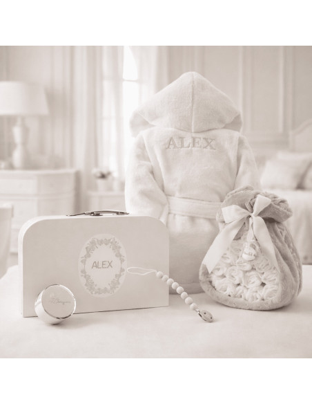 🎁 Windeltorte mit Decke 🍼 | Komplettes und Personalisiertes Geschenk für Neugeborene