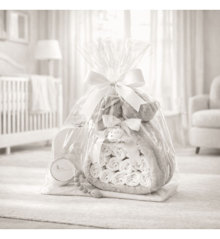 🎁 Windeltorte mit Decke 🍼 | Komplettes und Personalisiertes Geschenk für Neugeborene