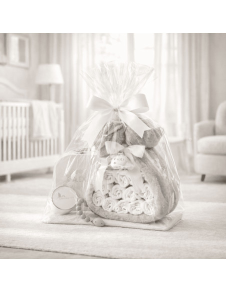 🎁 Windeltorte mit Decke 🍼 | Komplettes und Personalisiertes Geschenk für Neugeborene