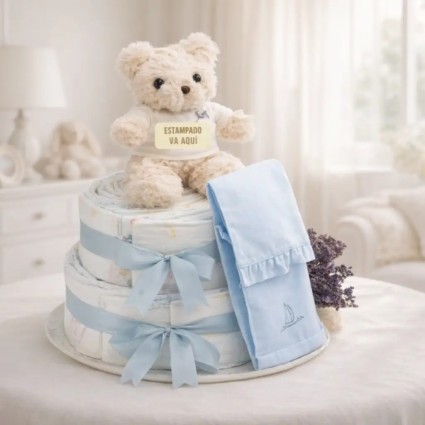 Windeltorte Chic für Babys | Elegantes & Nützliches Geschenk – Bebedeparis.com 2