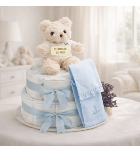 Windeltorte Chic für Babys | Elegantes & Nützliches Geschenk – Bebedeparis.com