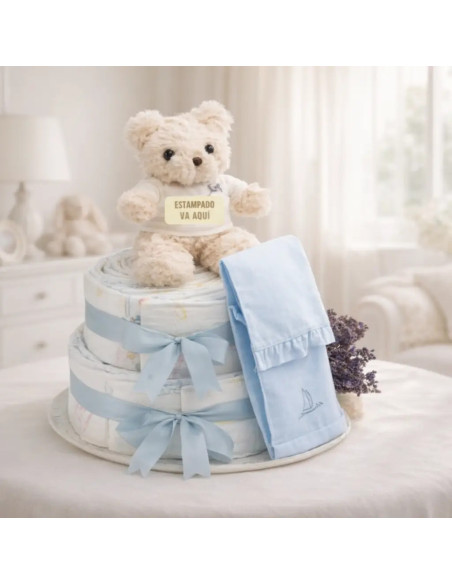 Windeltorte Chic für Babys | Elegantes & Nützliches Geschenk – Bebedeparis.com