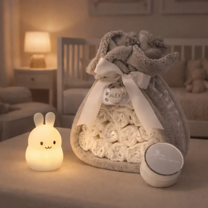 🎁Windeltorte + Lampe  🍼 | Originelles Geschenk für Babys 2